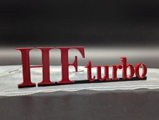 Lancia Delta HF Turbo Logo Anteriore Metallo Emblema Fregio Stemma Scritta Badge