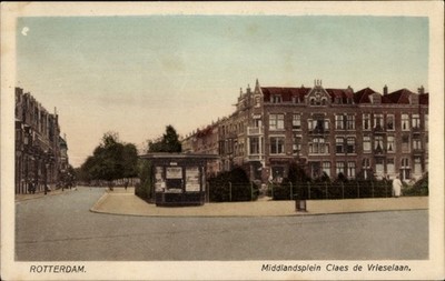 Postcard Rotterdam South Holland Netherlands, Middlandsplein, Claes de... - 10779005
