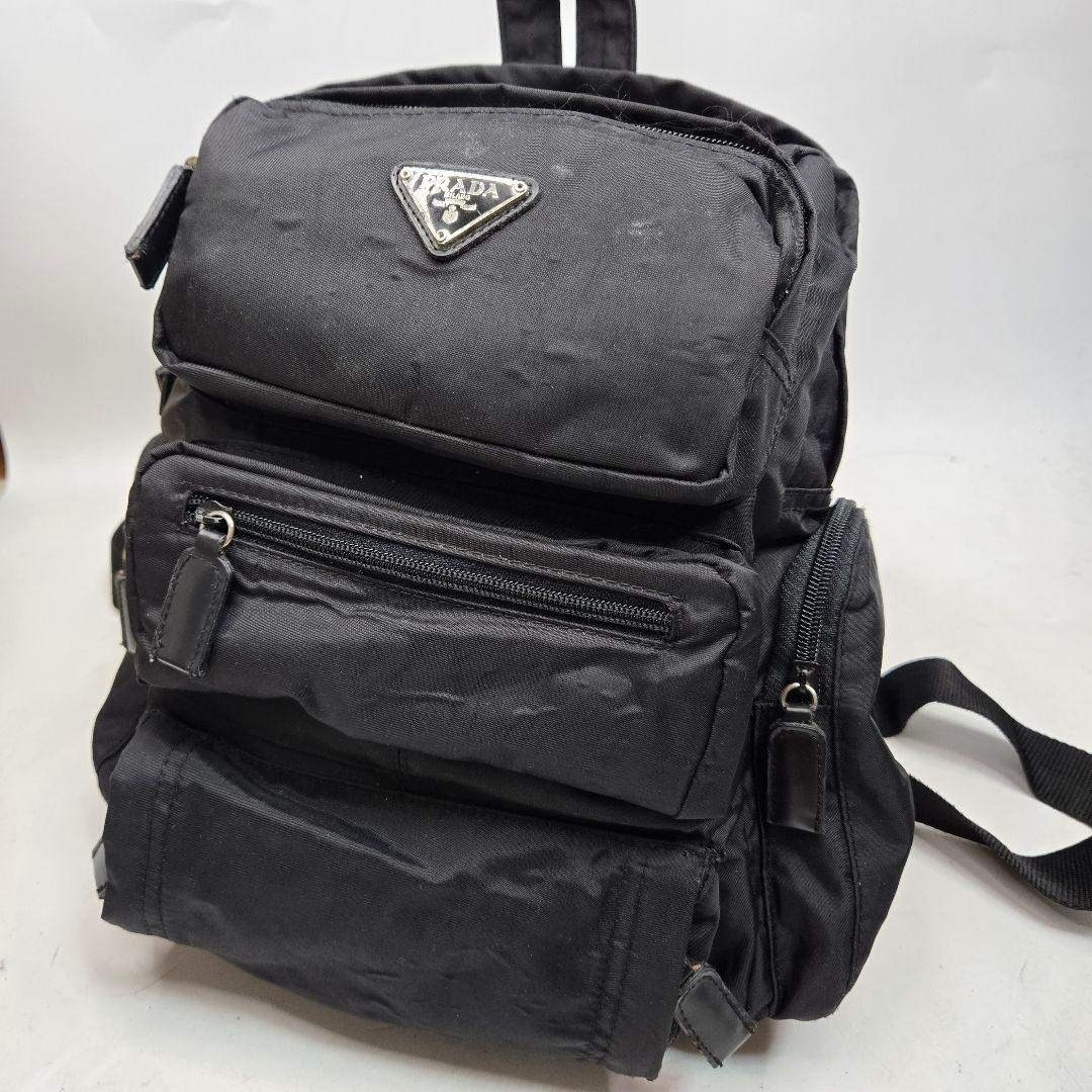 PRADA backpack daypack triangular plate - image 1