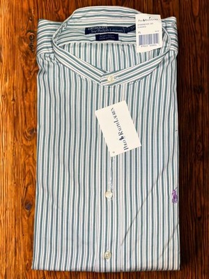 Polo Ralph Lauren Postboy Striped Button Shirt XL Deadstock NWT Vintage