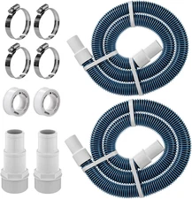 1.5" 6Ft Pool Filter Pump Hose Kit - above Ground Swimming Pool Vacuum Skimmer 1