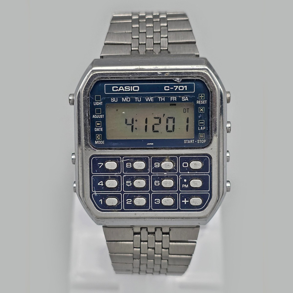 Casio C-701 Module 133 Calculator Blue Dial Digital 1977 Japan | eBay
