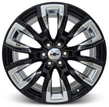 22 Black Chrome Rims Set4 Fit Chevy Suburban Tahoe Silverado Lt Rst 4 Set