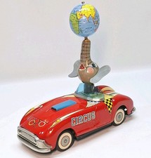 RARE🐘ELEPHANT CIRCUS🎪WORKS💥🆒️ MECHANICAL Tin Litho Friction Japan🌟L👀K !