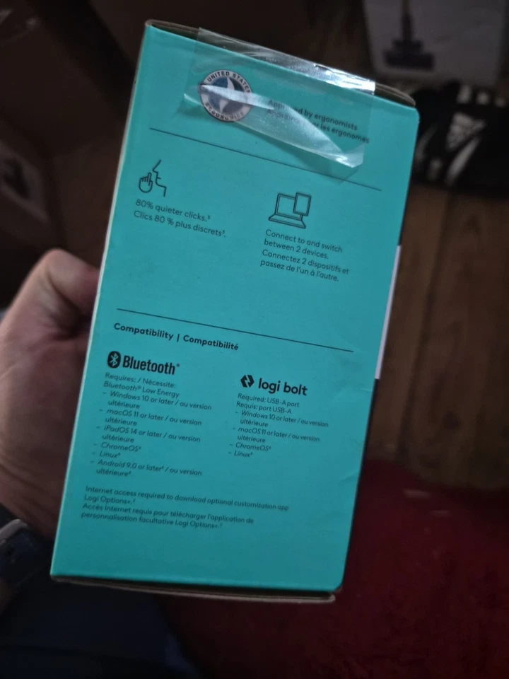 Logitech MX ERGO S Wireless Ergonomic Trackball Mouse w/ 6 Programmable Buttons - Image 2 of 4