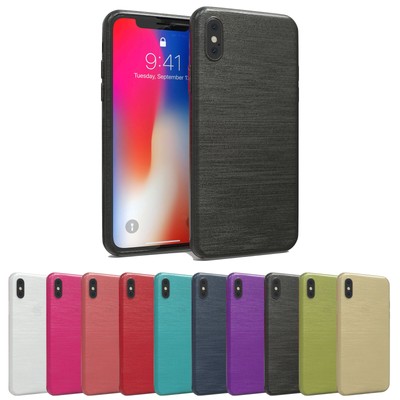 Handyhülle für Apple iPhone XR Hülle Silikon Schutzhülle Metalleffekt Glitzer
