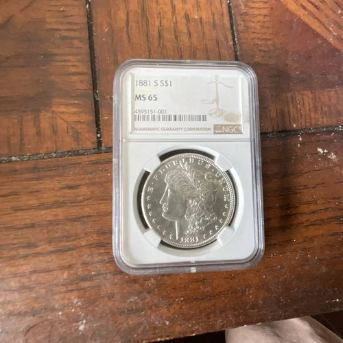 Morgan Dollar 1881-S NGC MS 65 Silver $1 San Francisco Uncirculated KM#110