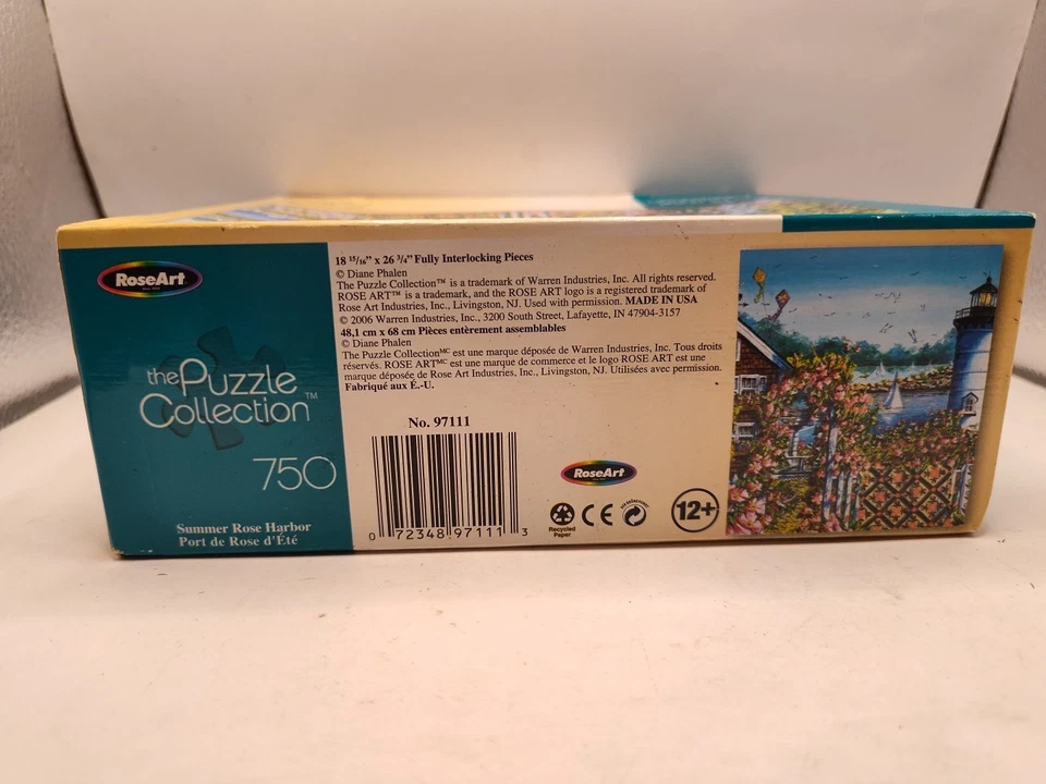 PUZZLE 750 PC. The Puzzle Collection Summer Rose Harbor 18x26 New In Box - Image 2 of 4