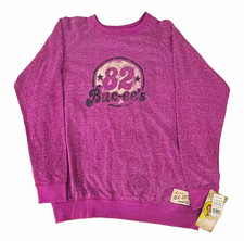 Buc-ee's Purple Graphic Logo Crewneck Pullover Sweatshirt Long Sleeve XL