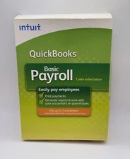 Intuit QuickBooks Basic Payroll 2008 Small Business 1-3 Employee New Sealed