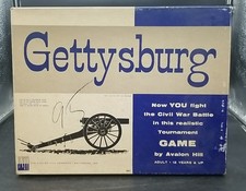 Gettysburg Civil War Battle Game by Avalon Hill #501 COMPLETE