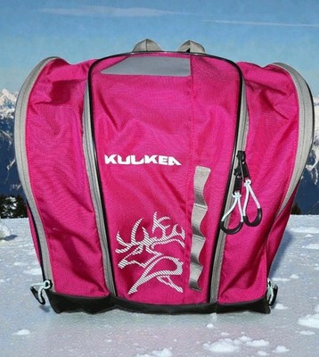 Kulkea Kid's Speed Star Boot Bag Backpack For Gear & Apparel Pink Skiing Snow 