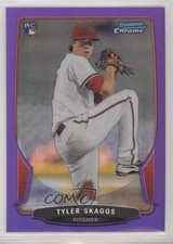 2013 Bowman Chrome Purple Refractor 170/199 Tyler Skaggs #188 fm0