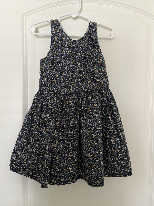 Polo Ralph Lauren Dress Sz 3T Girls Excellent Condition Navy Blue Floral