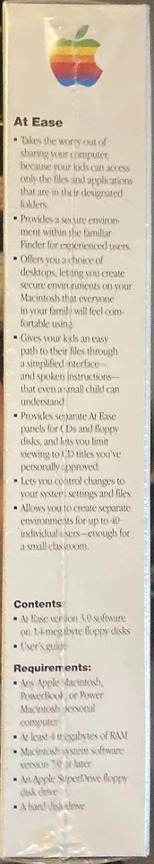 Vtg Apple Macintosh At Ease Version 3.0 Install Disks Software 1995 New Sealed - Image 4 of 4