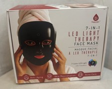 LED Face Mask Light Therapy 7 Color Anti Aging Acne Wrinkle Skin Care Device New