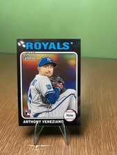 2024 Topps Heritage High Number ANTHONY VENEZIANO Chrome RC Black Border /75 SP