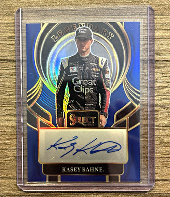 Panini 2026 Select Racing Legendary Signatures Blue Prizm Kasey Kahne /99