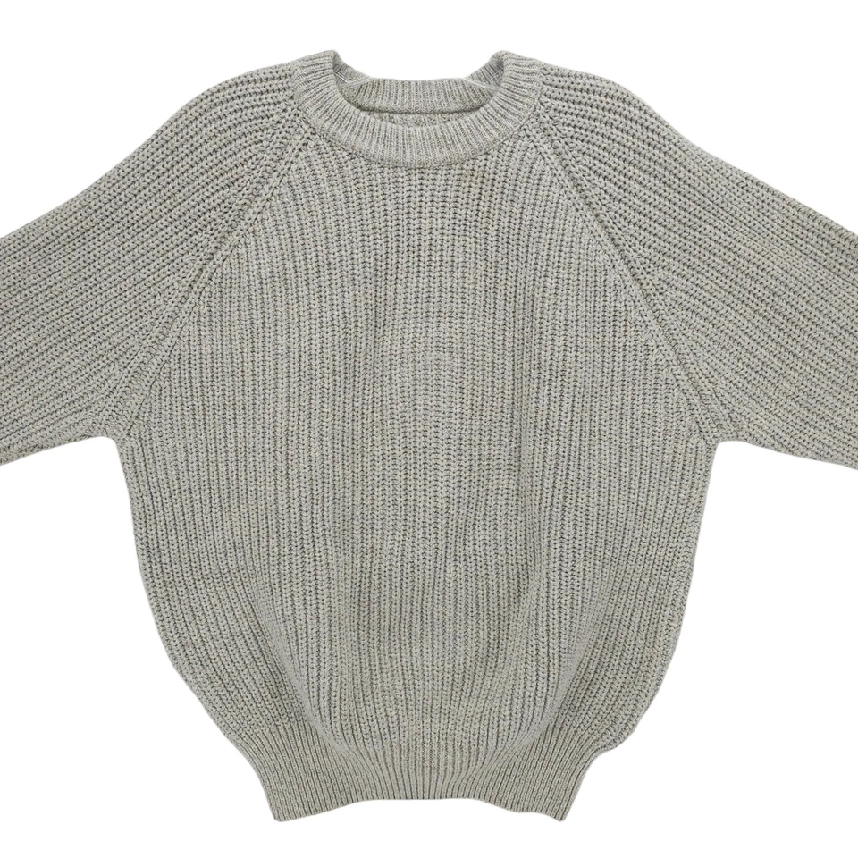 Suéter LL BEAN Para Hombres De Colección HECHO EN EE. UU. Grueso Tejido Algodón MEDIANO - ¡MANCHA! Foto 2 de 4