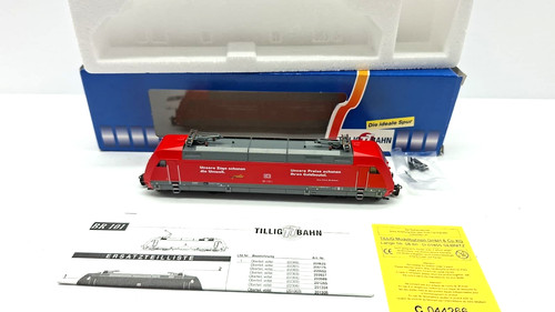 Tillig  1:120 TT 02306 Elektrolok BR 101 "Unsere Preise.. " DB AG wie Neu in OVP | Zustand: Gebraucht