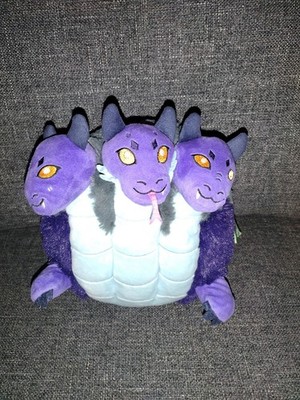 Squishables 9'' Purple Hydra 3 Headed Dragon Snake Plush Collectible NWT