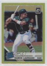 2019 Donruss Optic Rated Rookies Lime Green Prizm Ramon Laureano Rookie RC 12n8