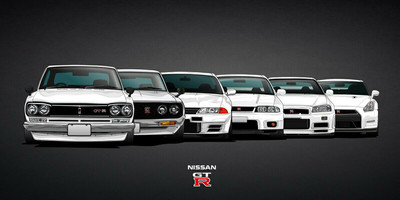 Wallpaper Nissan GT-R Skyline Hakosuka Ken & Mary R32 R33 GT-R R34