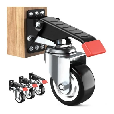 SPACEKEEPER Workbench Casters Kit 400KG - 3-Zoll-Hochleistungs-Rollroller für
