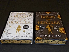 Signed Jasmine Mas Blood Of & Bonds of Hercules US Collector's Ed Books1&2