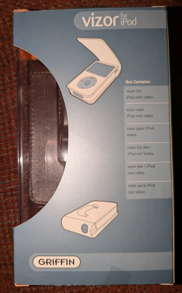 Funda de cuero genuino Griffin Vizor nueva en caja para iPod 30 60 GB con video Foto 2 de 2