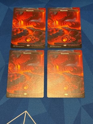 4 Full Art Basic Mountain (Showcase) 238/244 MTG Magic Unfinity UNF Playset
