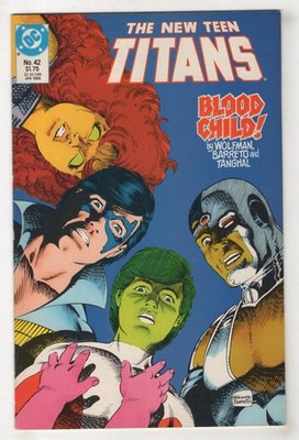 The New Teen Titans #42 (Apr 1988, DC) [Gizmo, Trident] Wolfman, Ed Barreto v