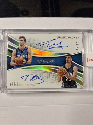 2024-25 Immaculate Franz Wagner Tristan da Silva Dual Auto Autograph #/49 Magic