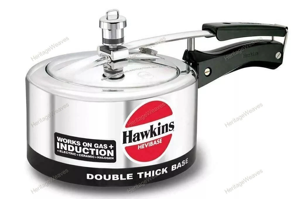 Hawkins Hevibase Pressure Cooker Aluminum Induction Silver 2 Litres Best Gift