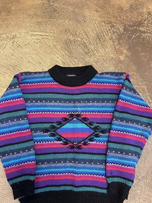 The Woolrich Woman Sweater Womens Adult Medium Multicolor Pullover Chunky  Knit