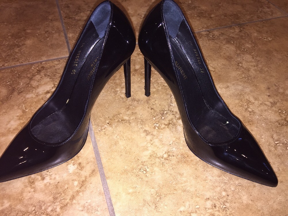 Pompa punta a punta a punta ""Paris Skinny"" Saint Laurent taglia 37 EU 7 US $595