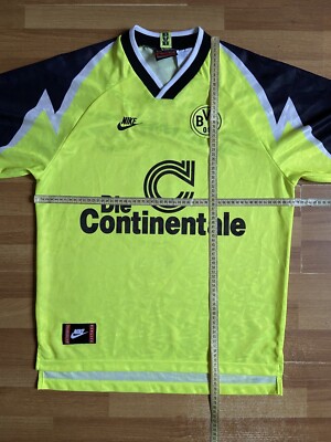 BORUSSIA DORTMUND 1995 1996 HOME FOOTBALL SHIRT SOCCER JERSEY NIKE