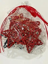 4" RED WHITE BLUE PATRIOTIC JULY 4TH VINE STAR SCATTER FILLER 12 PC FREE SHIP