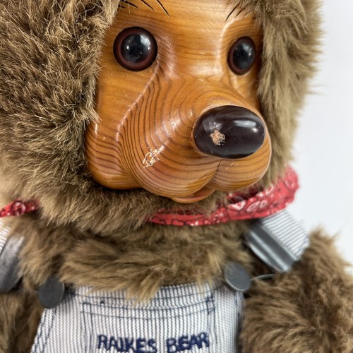 Robert Raikes Original Bear "Lionel" 1989 Wooden Train Engineer Limited Edition - Picture 6 of 18