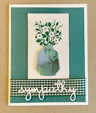 4 Stampin Up! SYMPATHY BoHo Vase Flowers Scrapbook Paper Kit Card Kit DIY