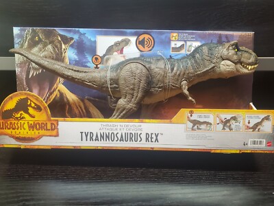 Jurassic World T-レックス&ヴェロキラプトル Amazon.com: Jurassic World Dominion Blue Velociraptor and Rexy T