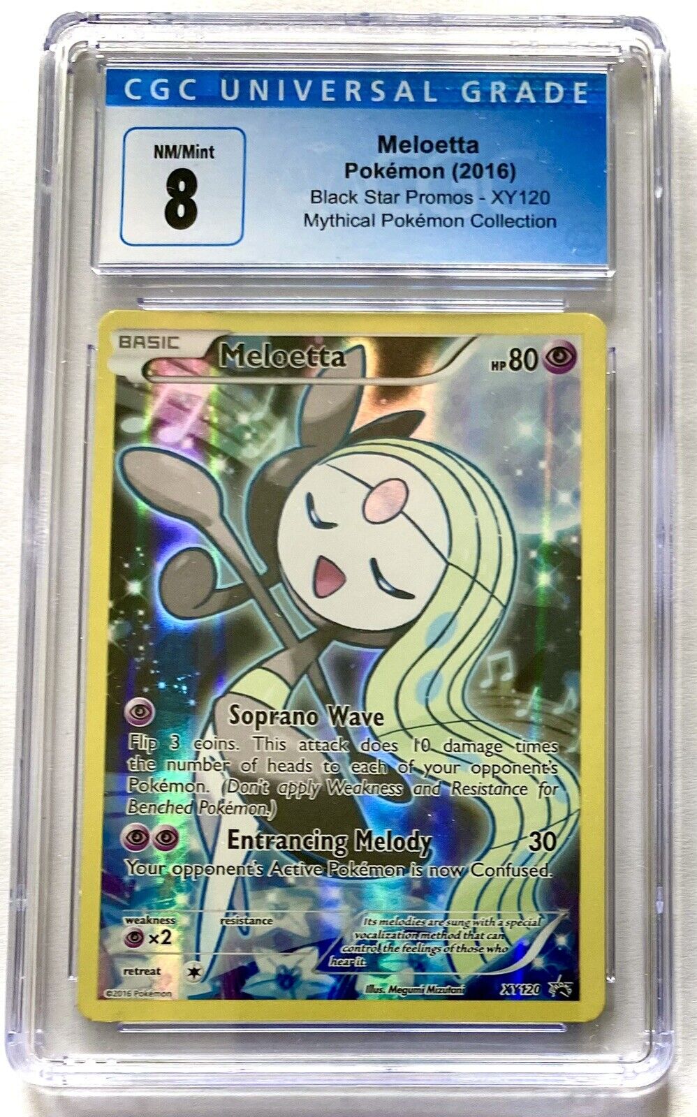  Meloetta - XY120 - Holo - XY Black Star Promos : Everything Else