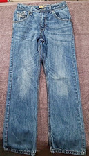Wrangler 20x Jeans Boys Youth Sz 16 Regular Straight Leg Cowboy Adjustable Waist