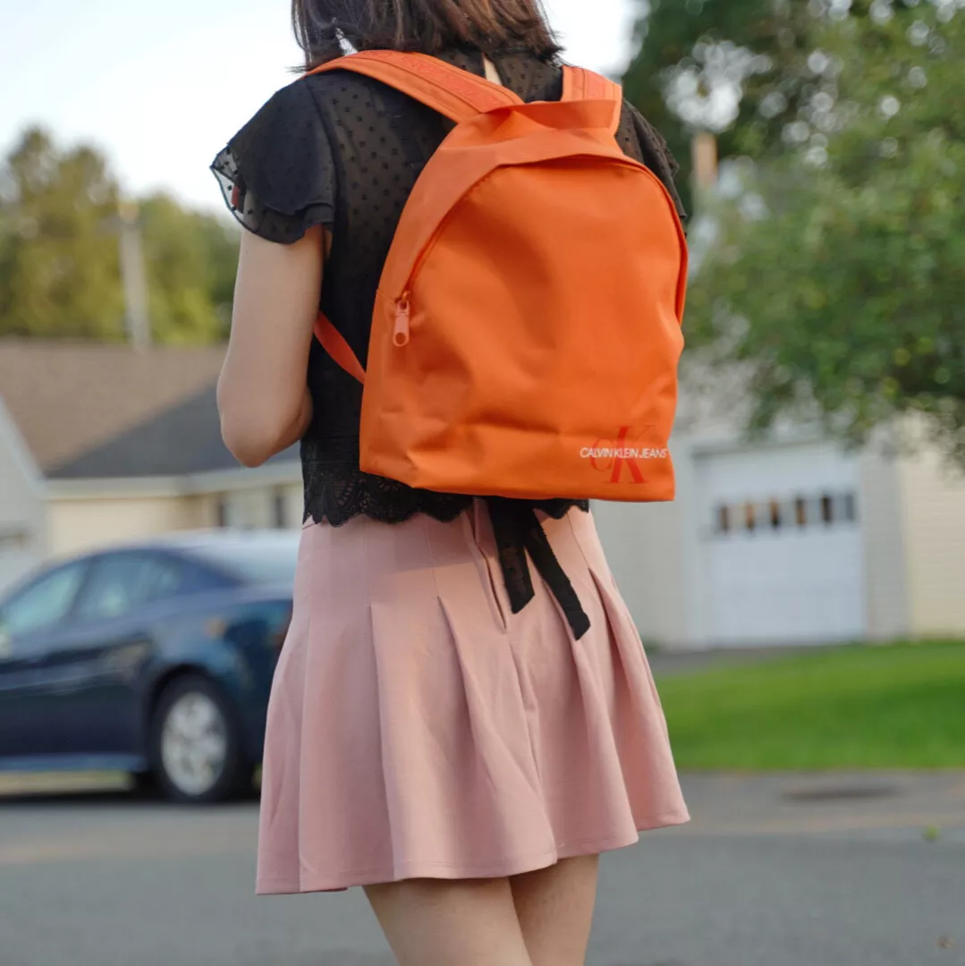 Calvin klein hotsell orange backpack