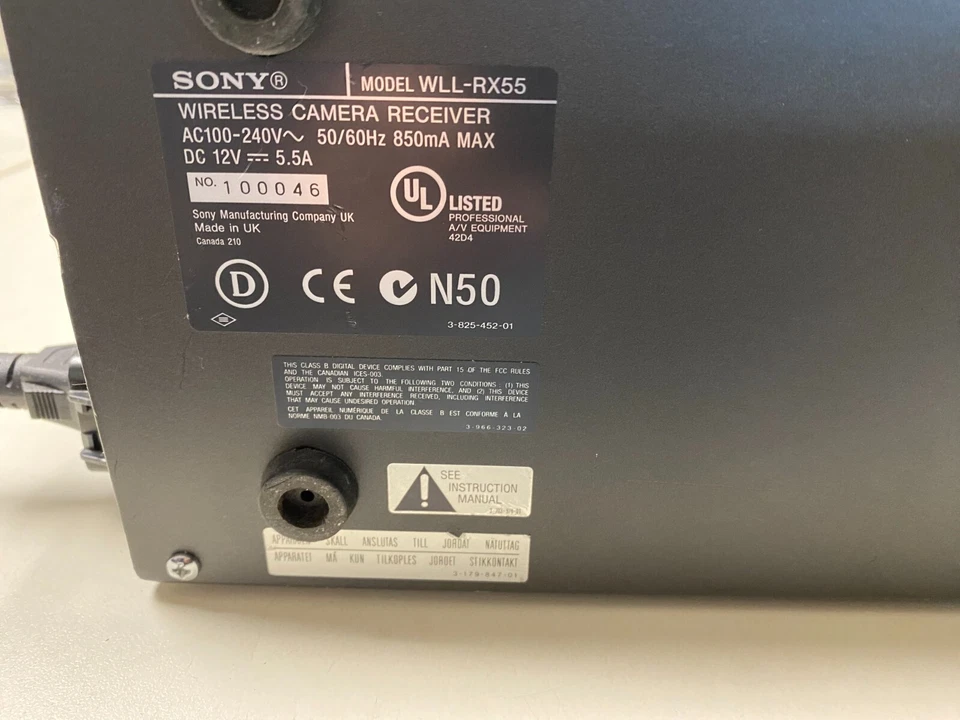 Sony WLL-RX55 камеры приемник только на запчасти - Изображение 2 из 4