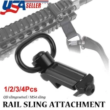 Tactical MLOK QD Sling Swivel Attachments 45 Degree Profile Picatinny Rail Mount