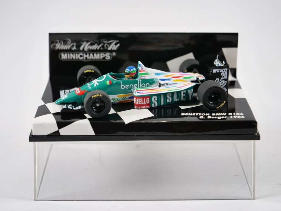 MINICHAMPS 1/43 Benetton BMW B 186 Pastore 430 860020 1986 - Immagine 2 di 4