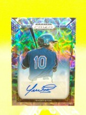 Yordys Valdes 2019 Prizm Draft Picks AUTOGRAPH CAMO PRIZM #85 Cleveland **1/25**