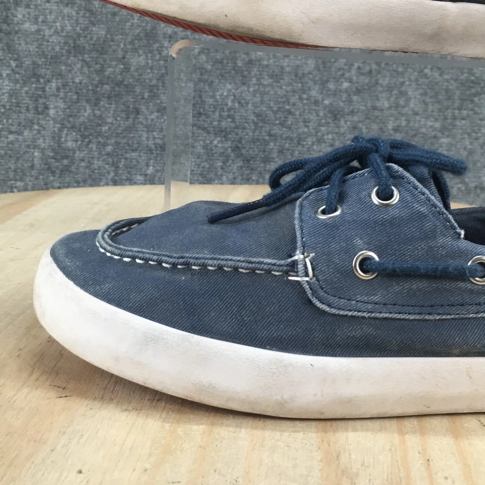 Zapatos Sperry Jóvenes 5 M Niños Tuck Informales Dos Ojos Con Cordones Sin usar, en caja Barco Tela Azul Foto 3 de 4