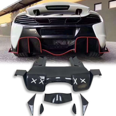 Carbon Fiber Rear Bumper Lip Diffuser For McLaren MP4 12C 650S 675LT Style